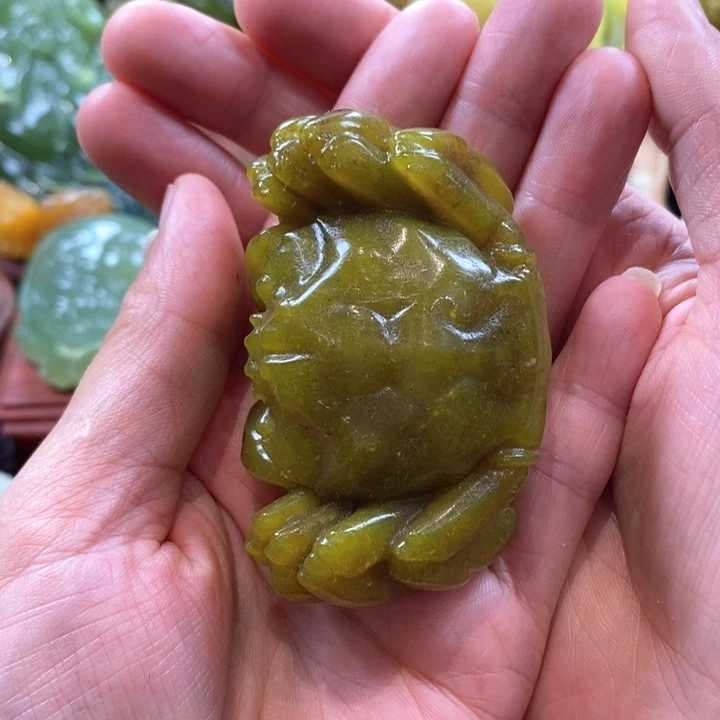 蛇纹石玉未镶嵌手把