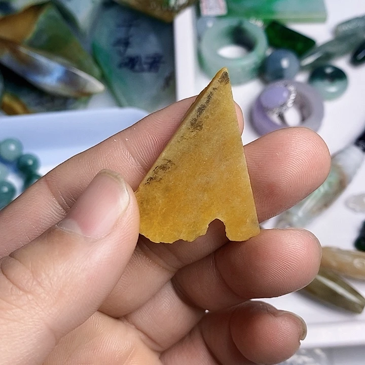 翡翠散珠天然翡翠A货挂件