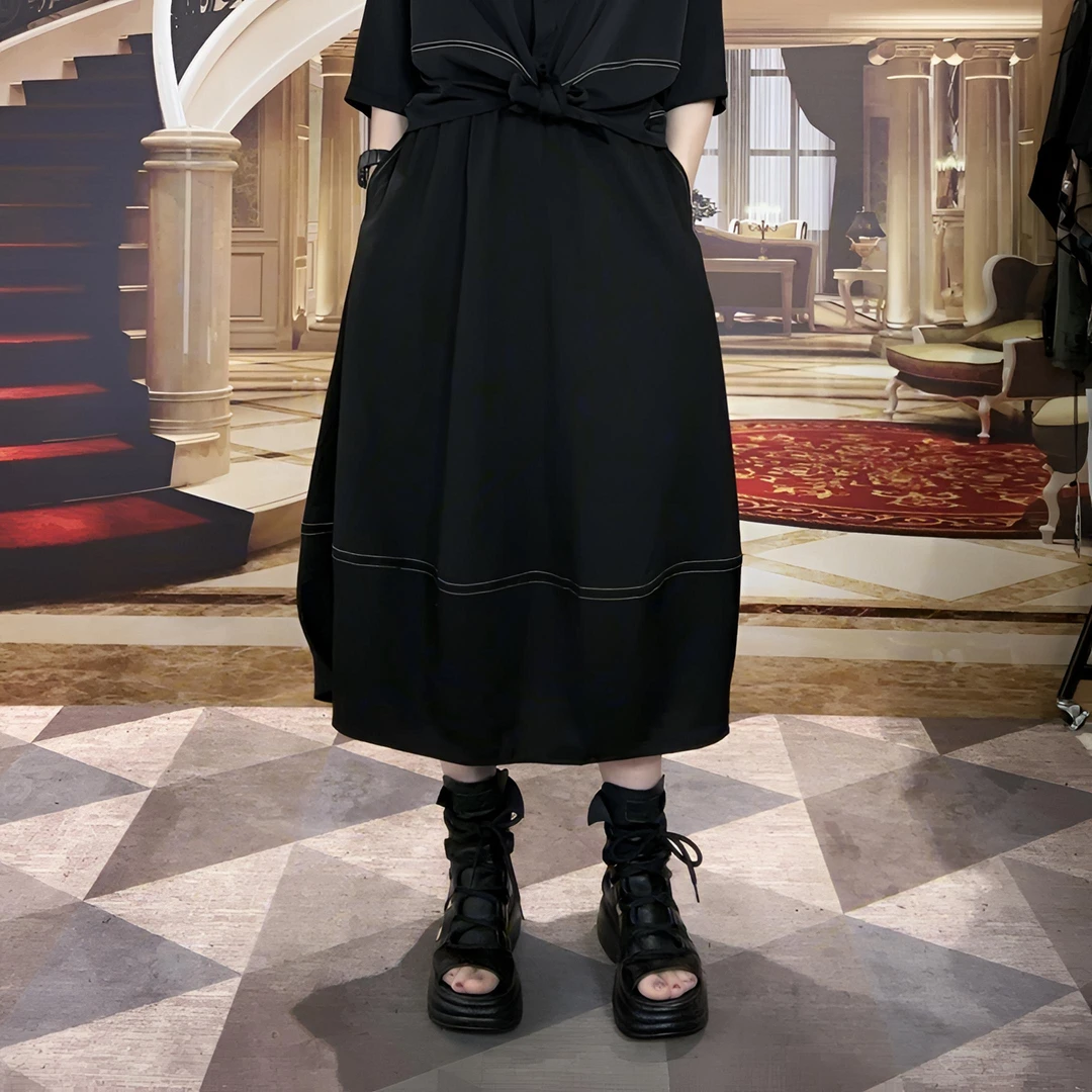 [清]明线半身裙79732