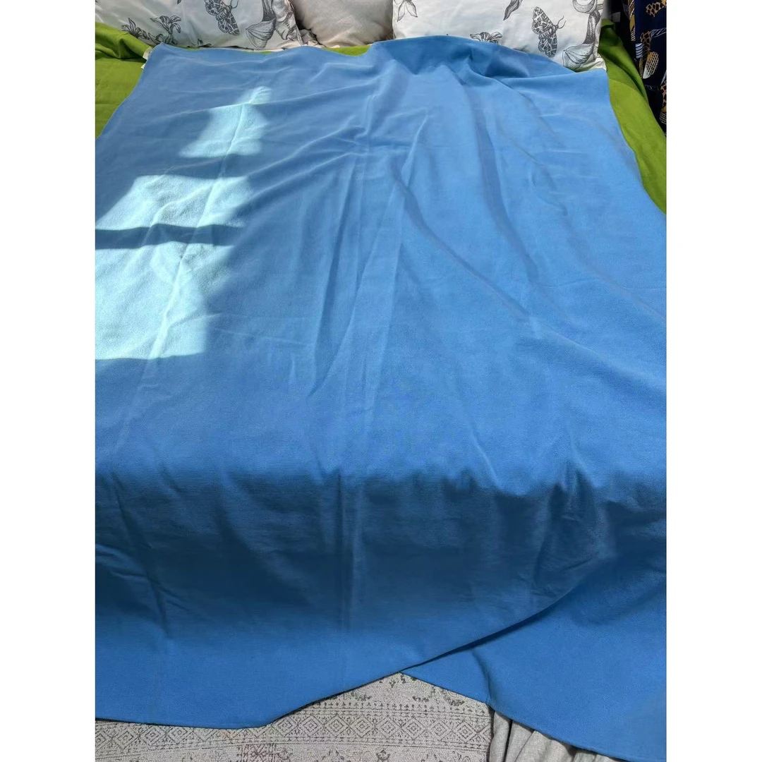 《碧海蓝天》汉麻雨露麻5支加厚多用盖毯床单〔厚墩墩〕