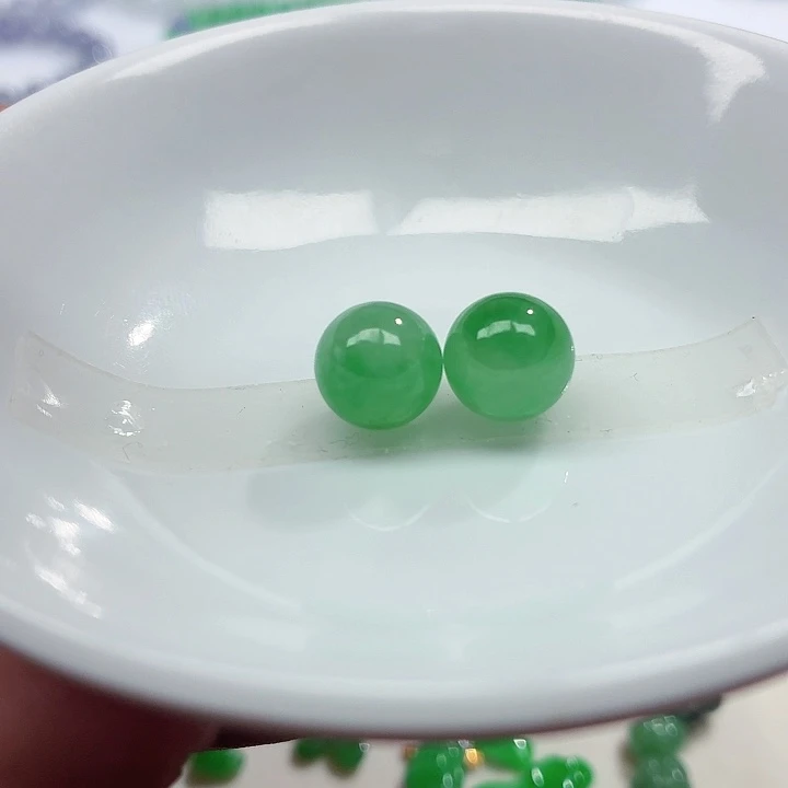 小***姐翡翠未镶嵌手链天然缅甸翡翠A货卡10