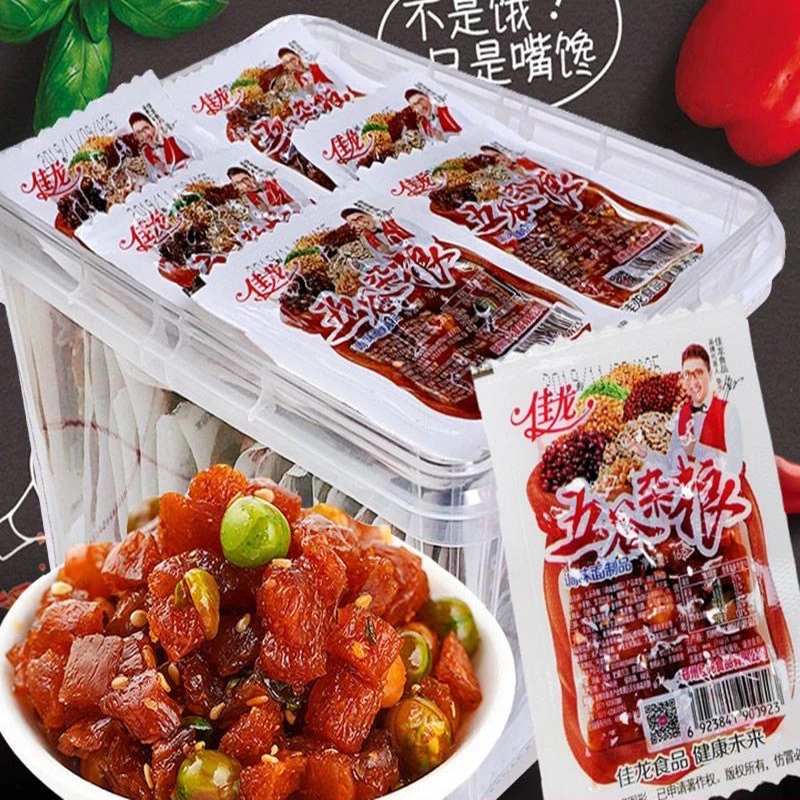佳龙五谷杂粮辣条麻辣儿时怀旧8090后吃货小零食小时候的牛筋青豆
