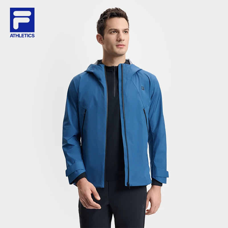 FILA斐乐运动外套男士2025新款休闲防风防水户外梭织外套511719F