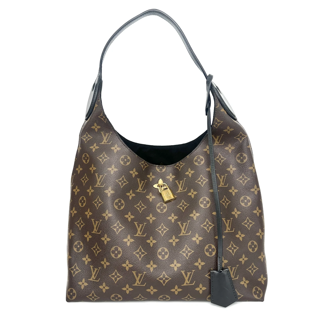 99新 LouisVuitton/路易威登 大迈/lv 小花hobo