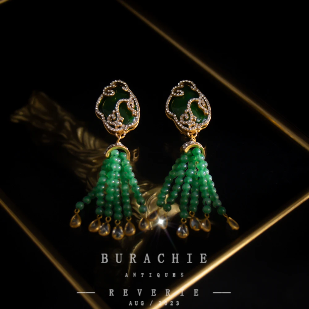 铜合金仿水晶耳饰 【7955】周年珍藏英｜经典原标克拉款CrownFrett