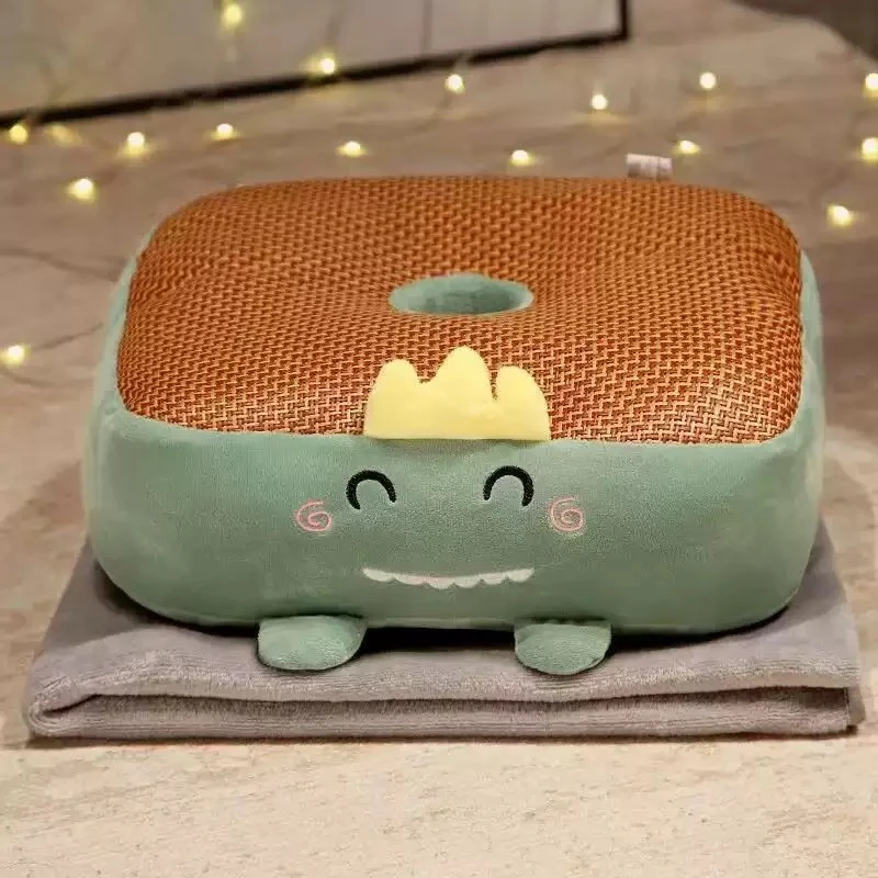 方形抱枕夏季凉席坐垫办公椅子靠垫午休枕午睡枕毛绒玩具