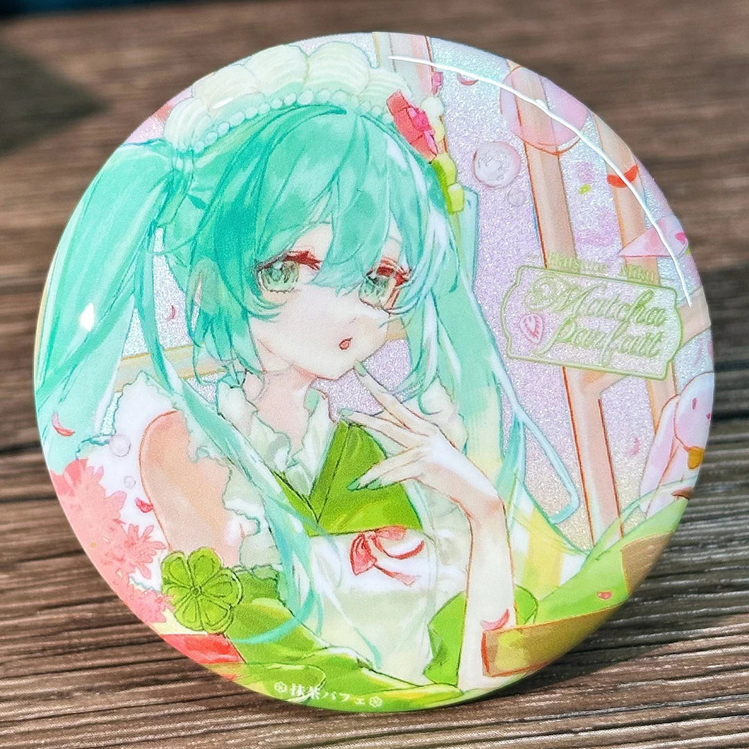 【种葱日记】抹茶小姐初音未来同人谷子miku吧唧徽章立牌拍立得