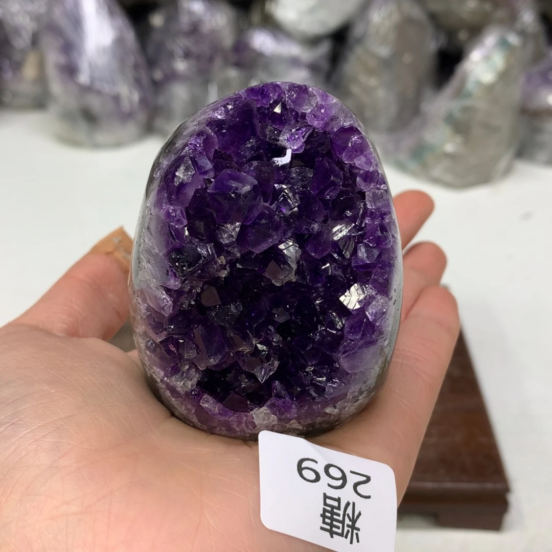 紫晶摆件未镶嵌水晶