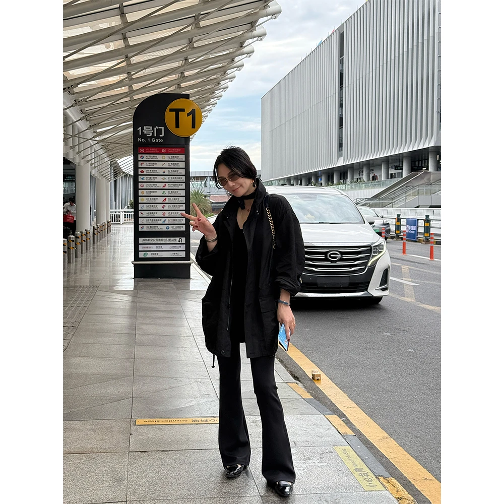 SHIIEELL美式复古休闲宽松廓形工装外套P1035