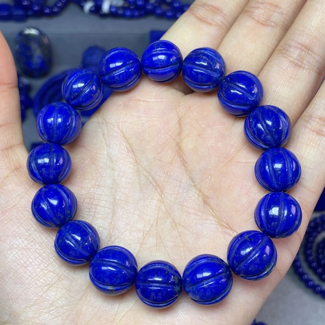 未镶嵌青金石13mm瓜珠雕刻手串