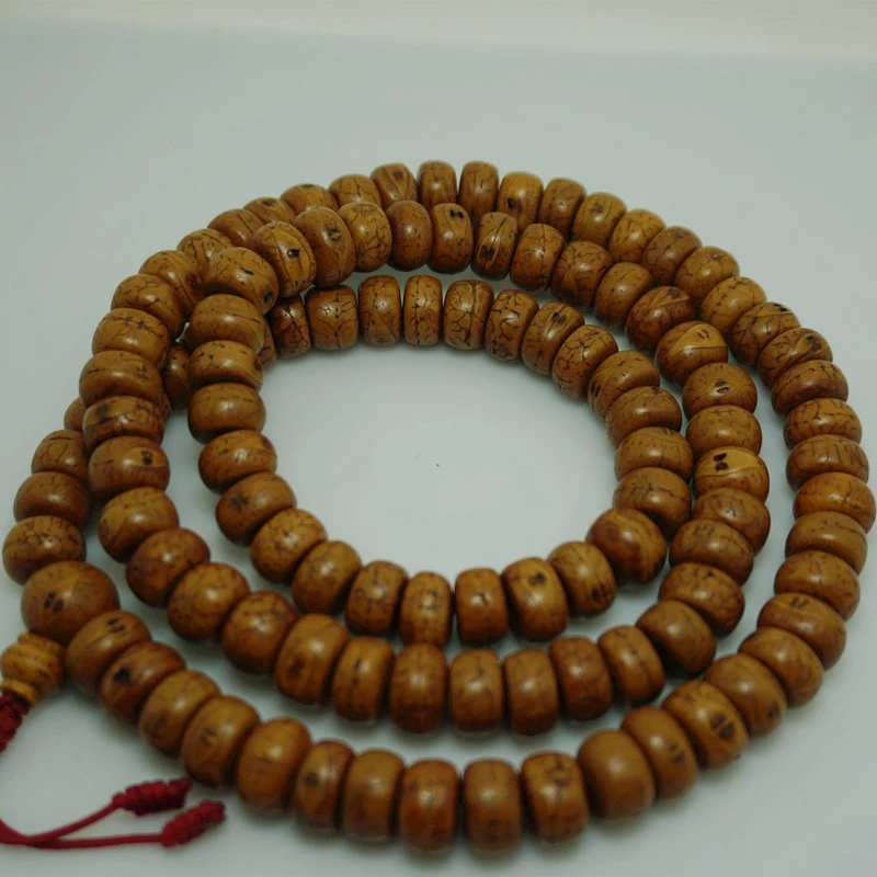 大珠珠做旧切割了的尼泊尔扁珠凤眼菩提 适合手持 脖挂 很大一串