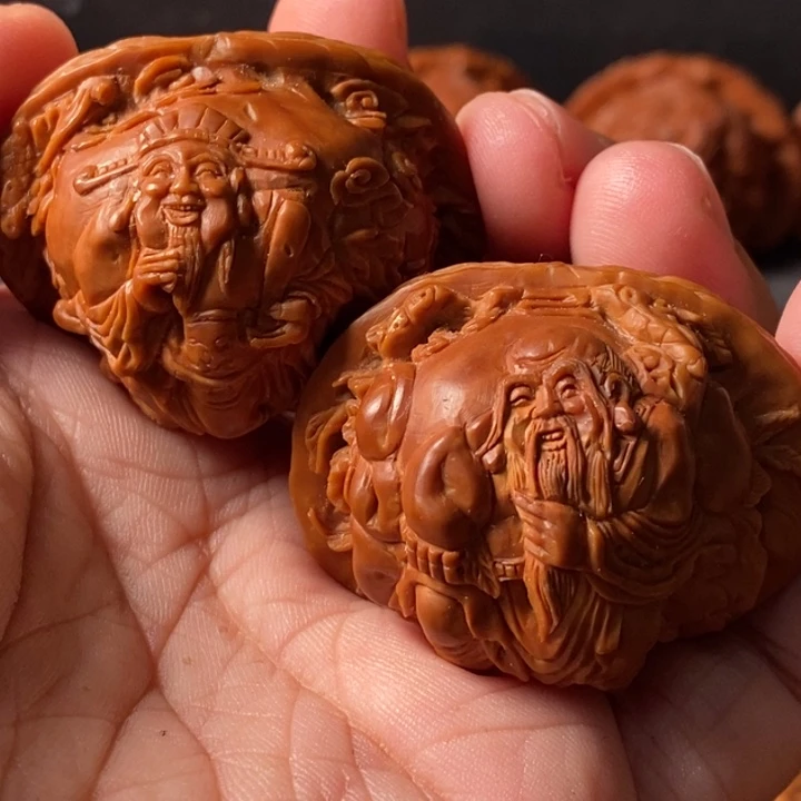 财***到文玩核桃把件福禄寿喜