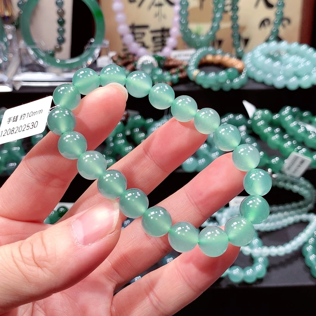 用***心翡翠未镶嵌手链卡10