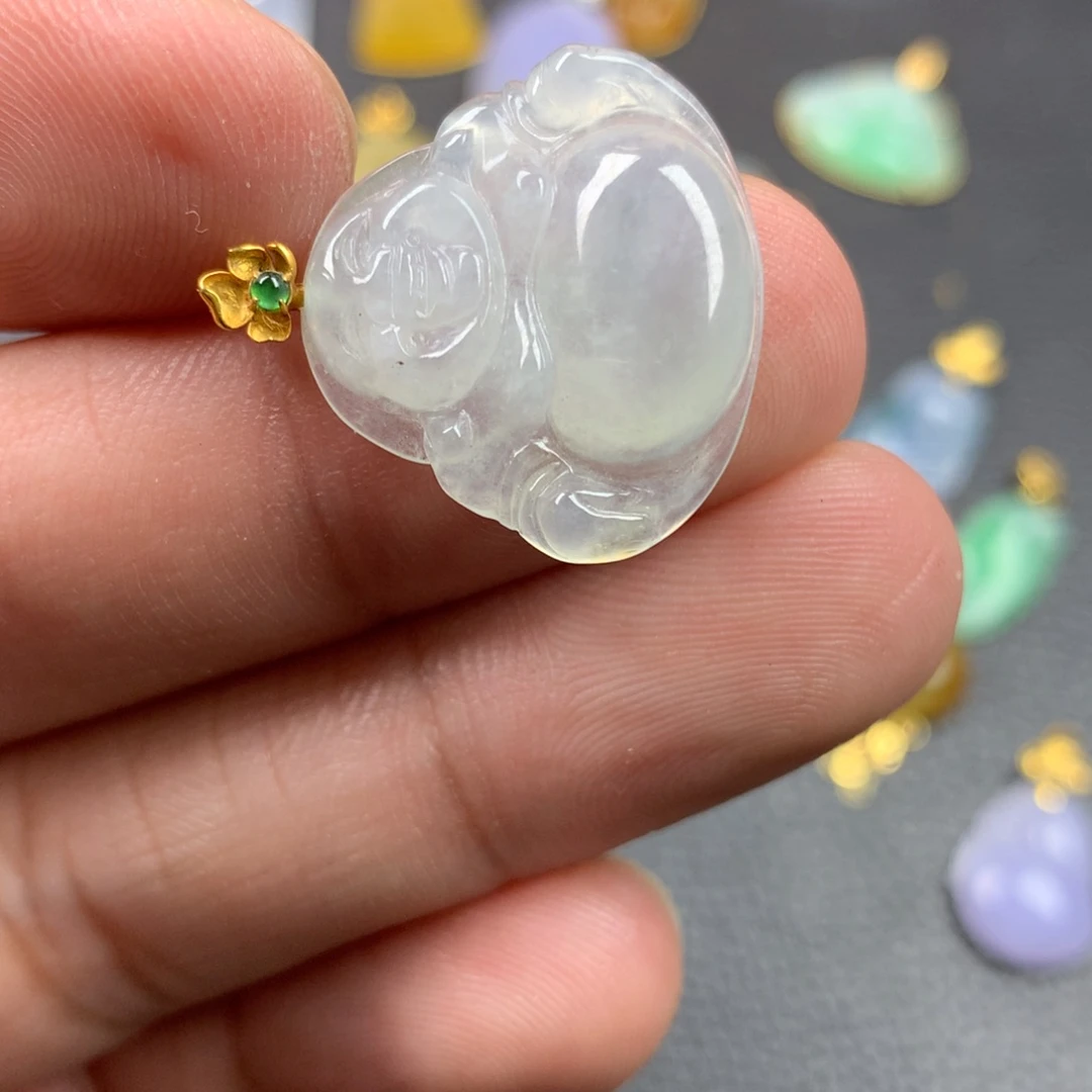 【闪购商品】颈饰18K金镶嵌翡翠翡翠