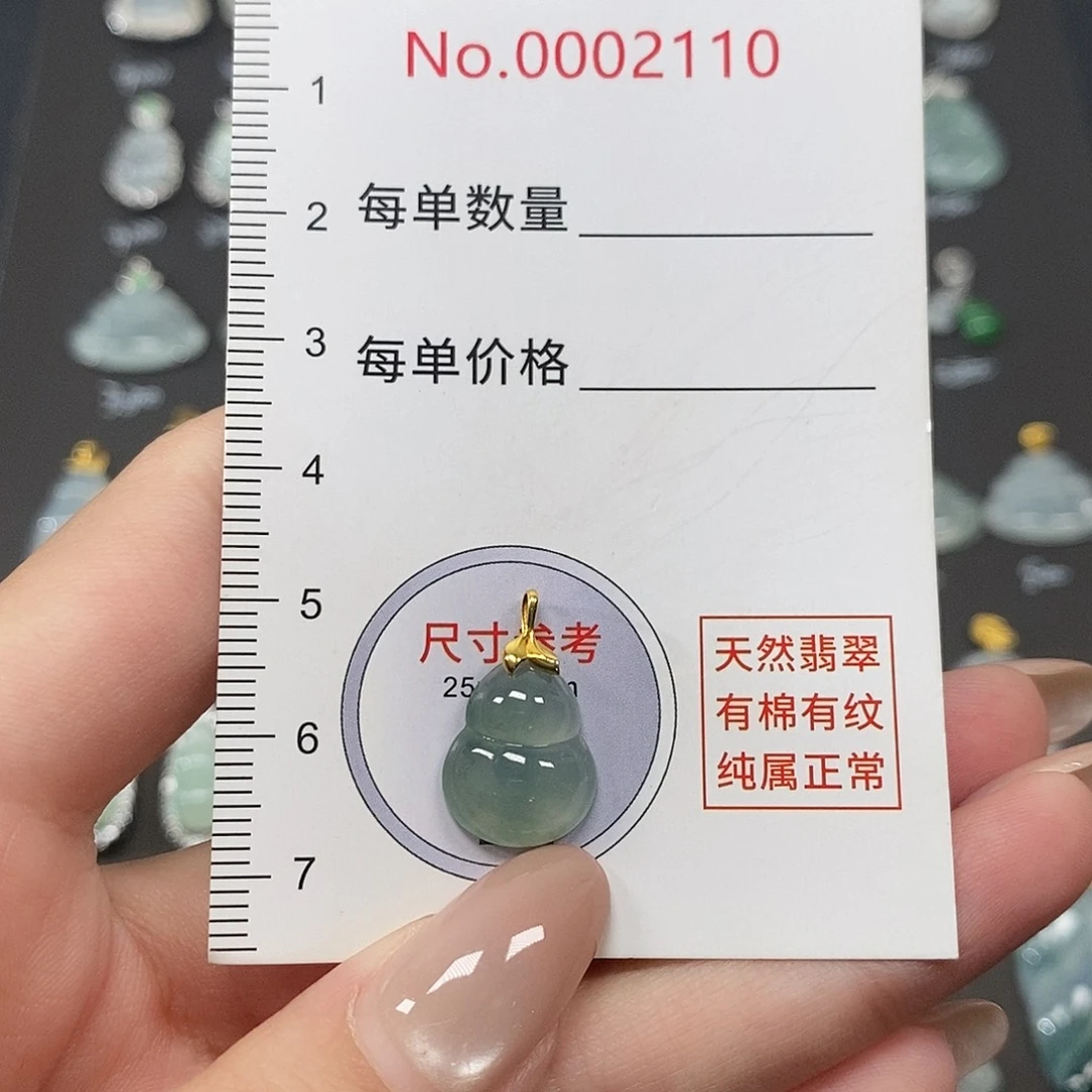 x***i翡翠18K金镶嵌颈饰