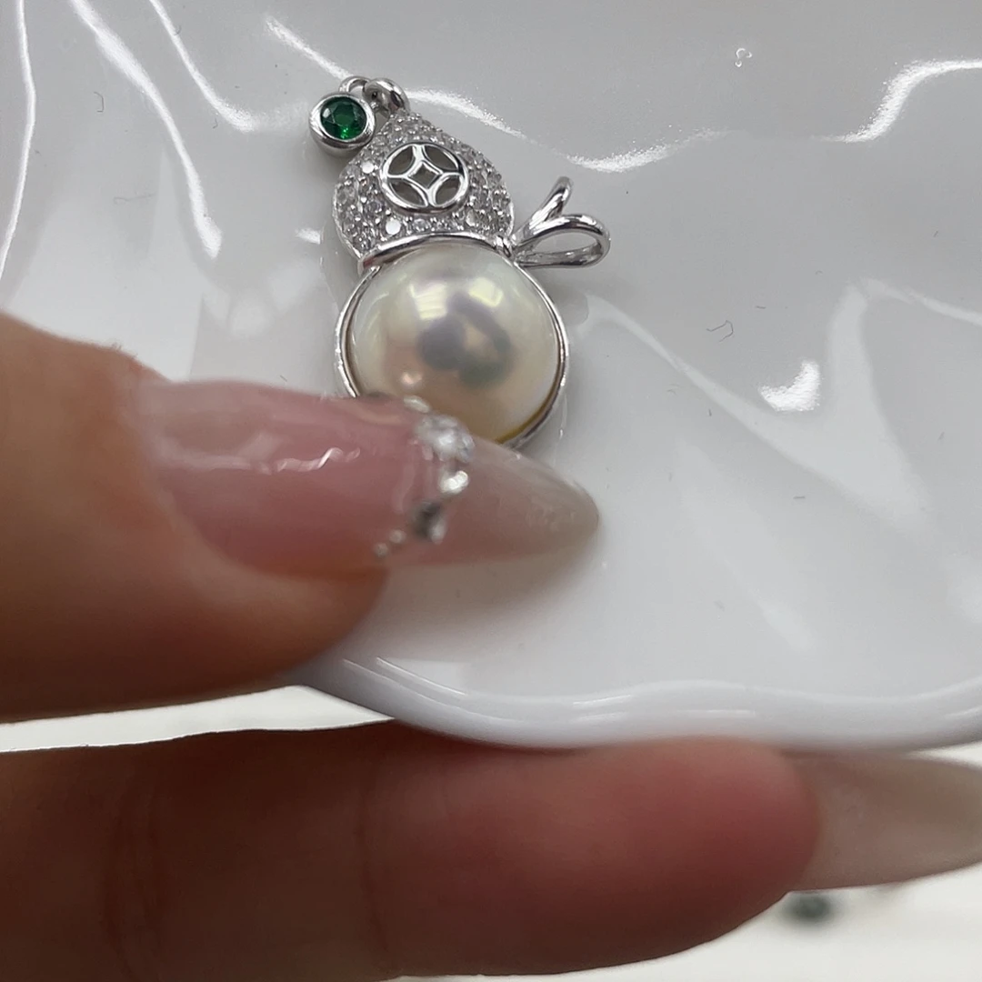 海水珍珠银S925镶嵌手绳