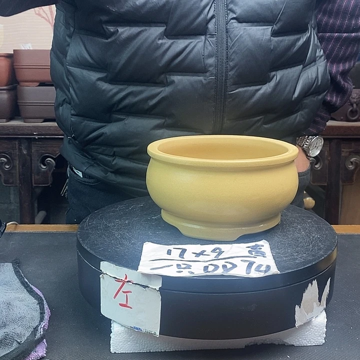 紫砂花盆货号一只DD74