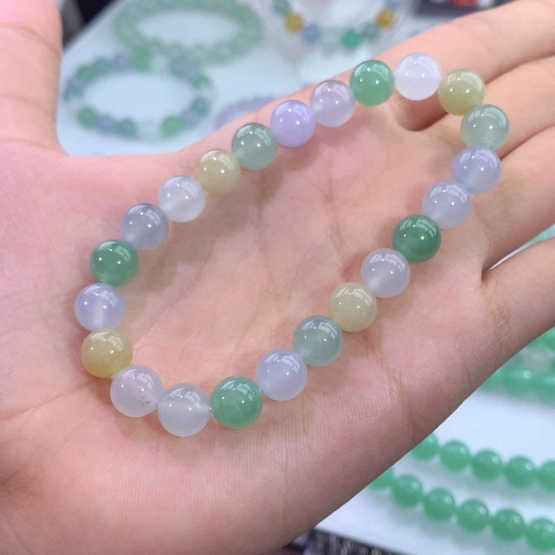 未镶嵌手链翡翠翡翠冰多宝手串 链接7