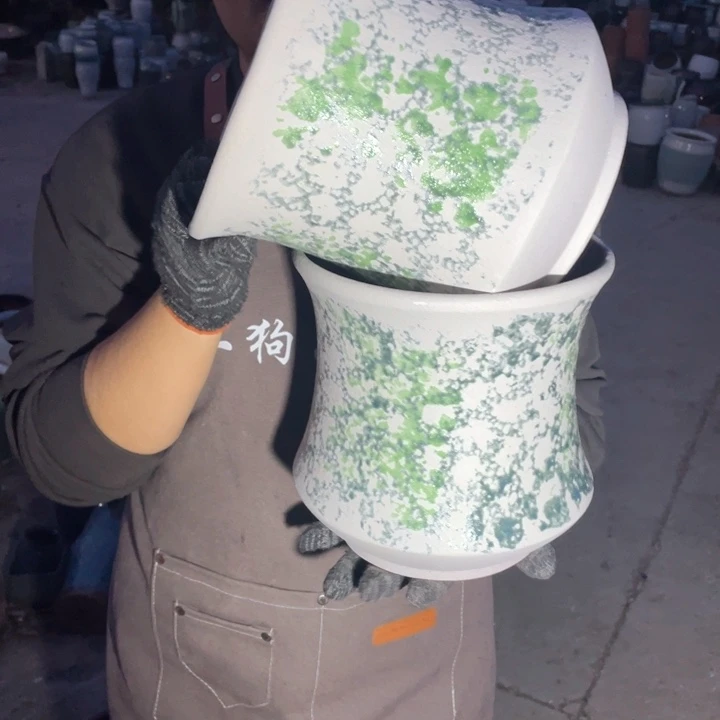紫砂花盆口20高20正品正品