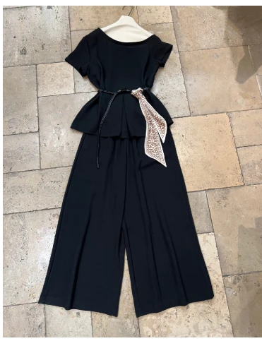 【门店同款】ENJOY 夏季“可露丽”气质斜肩套装 163298171