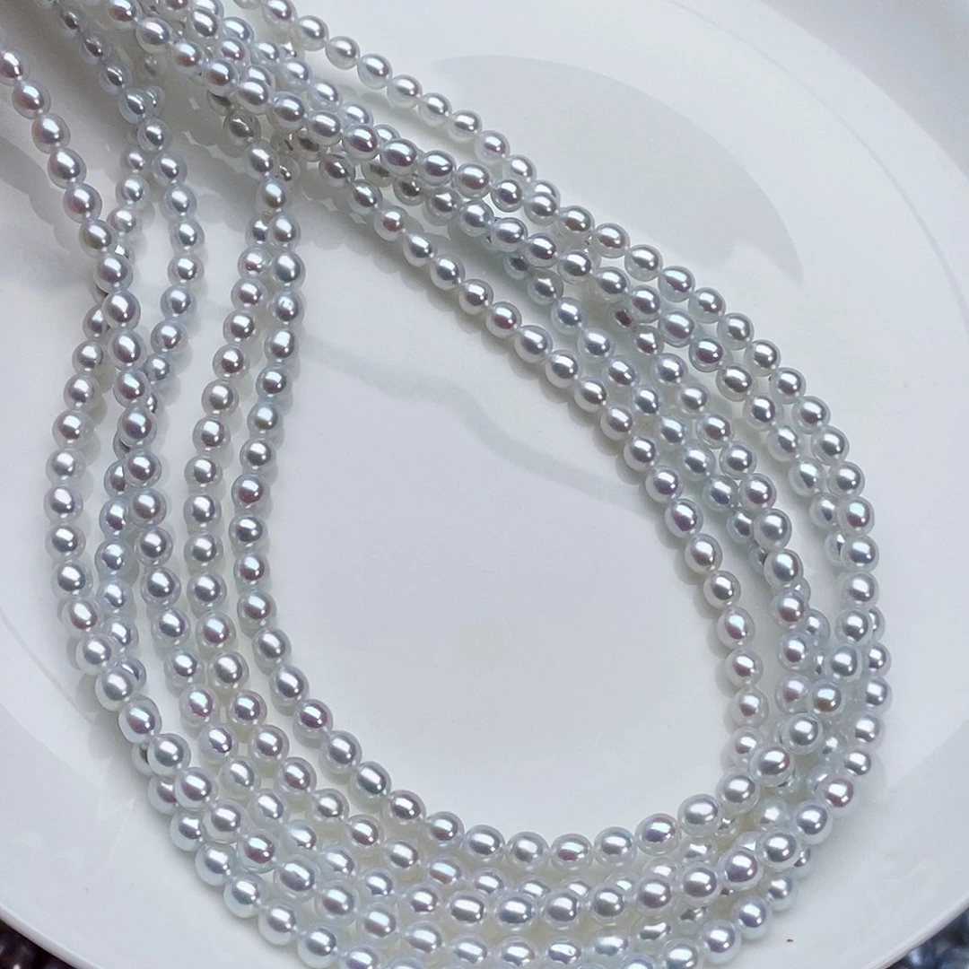 淡水珍珠颈饰银S925镶嵌