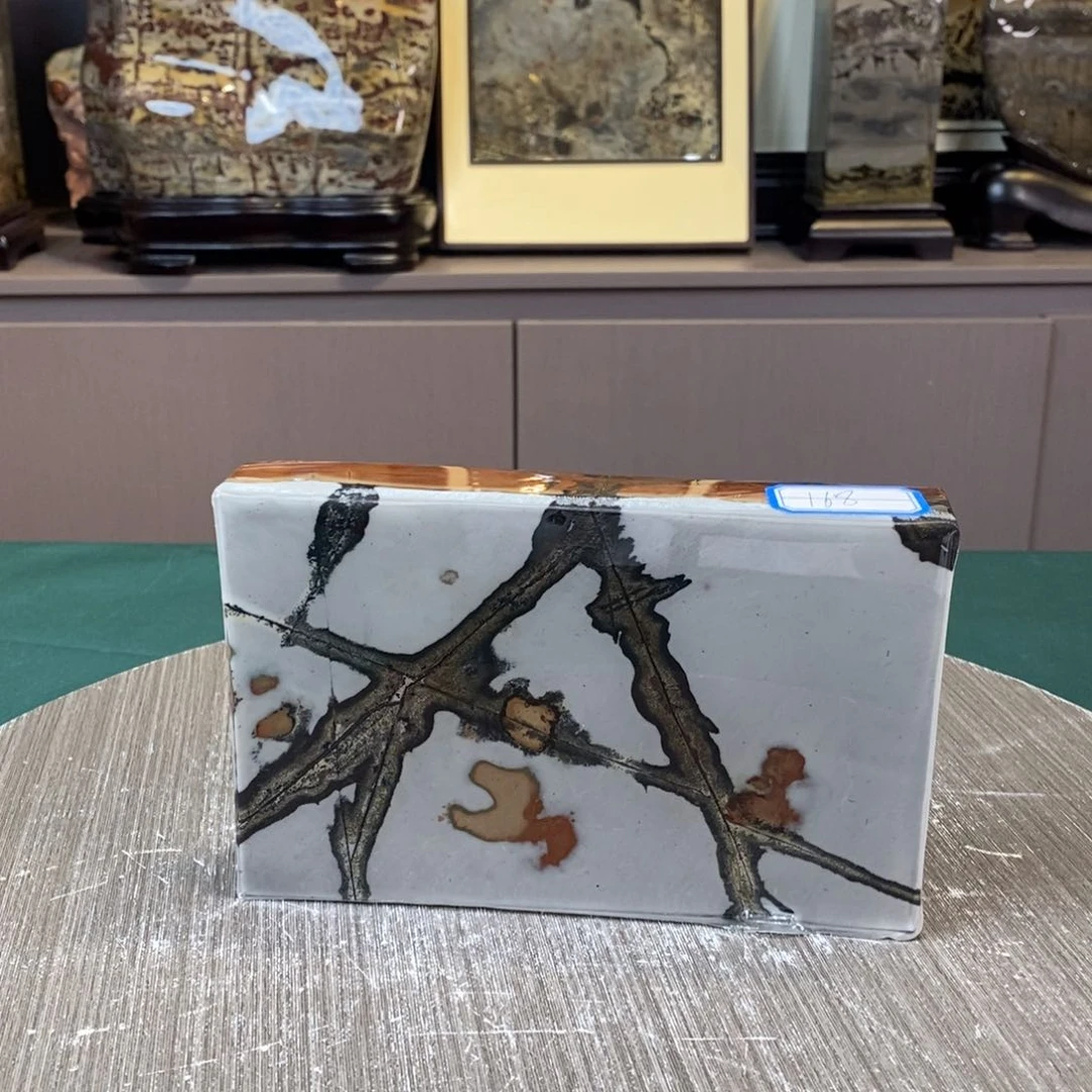 石材广西国画石草花石