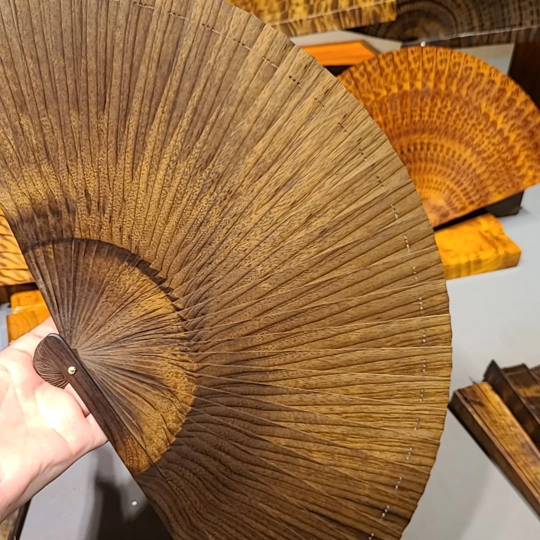 扇子24小叶桢楠金丝楠木苏扇