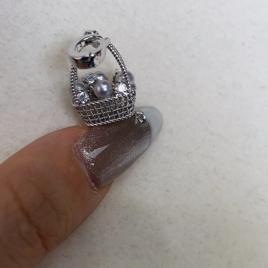 吊坠(不含链)海水珍珠银S925镶嵌