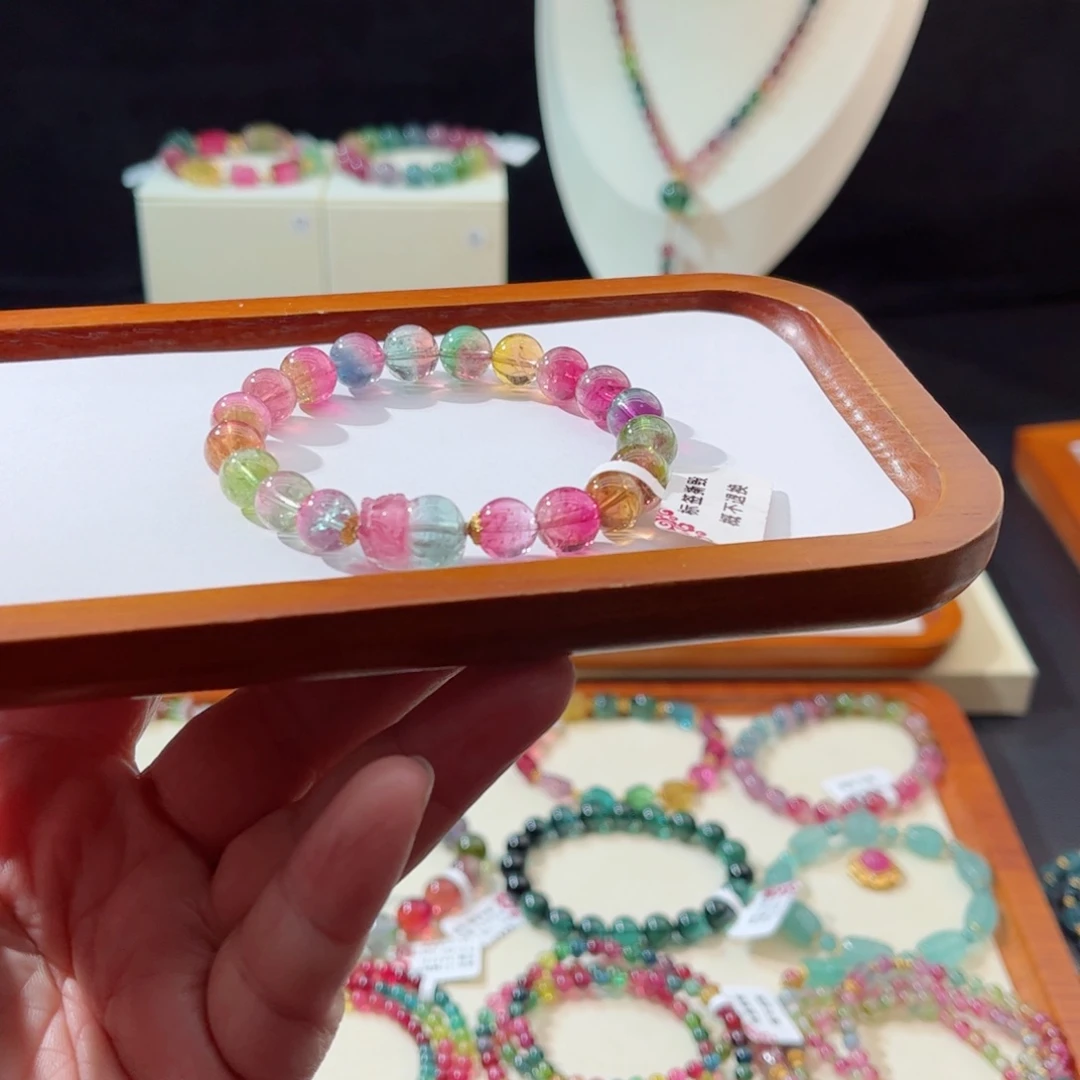 碧玺手串未镶嵌手串