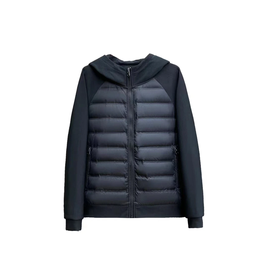 VANCL/凡客诚品男女款秋冬季保暖舒适轻薄针梭拼接鹅绒服