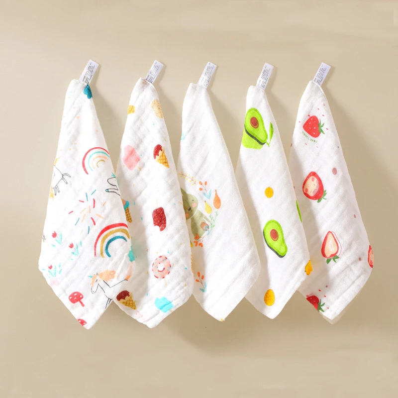 小毛巾纯棉泡泡纱方巾柔软小手帕吸水擦手方形亲肤舒适透气