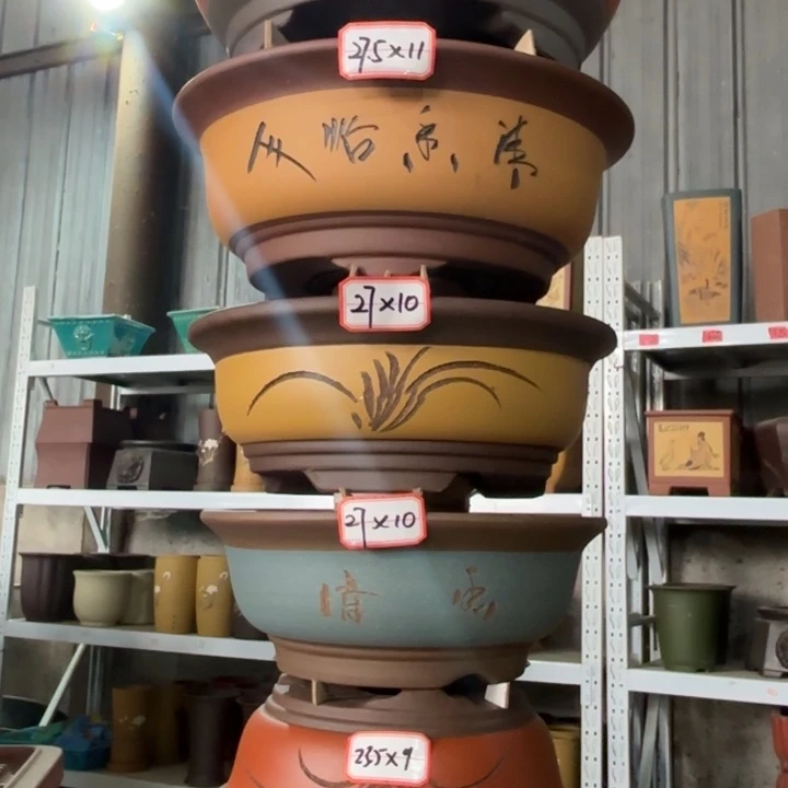 紫砂花盆            100-6