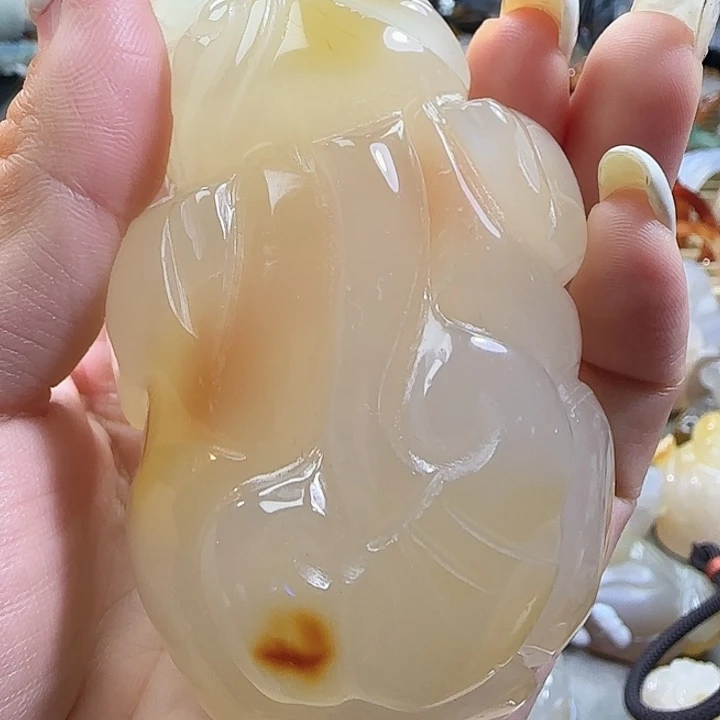 玛瑙/玉髓合金手把件