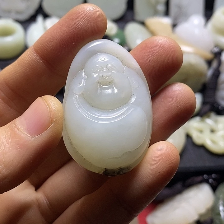 和田玉未镶嵌挂件