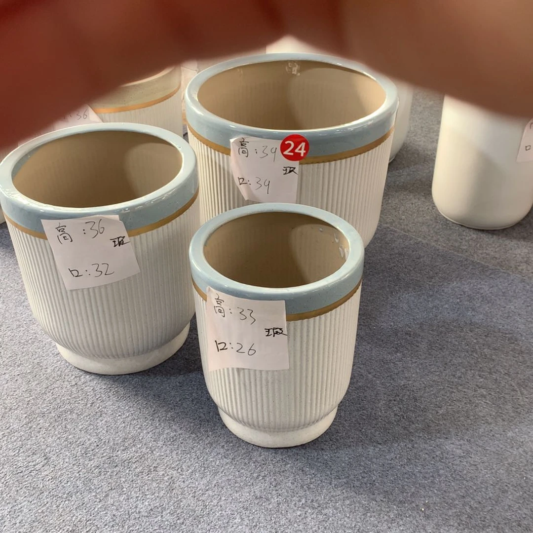 高温陶瓷花盆微瑕