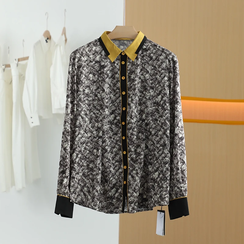 【718半价-唐长老自营】Y0914女装春秋新款女装休闲舒适衬衫YL