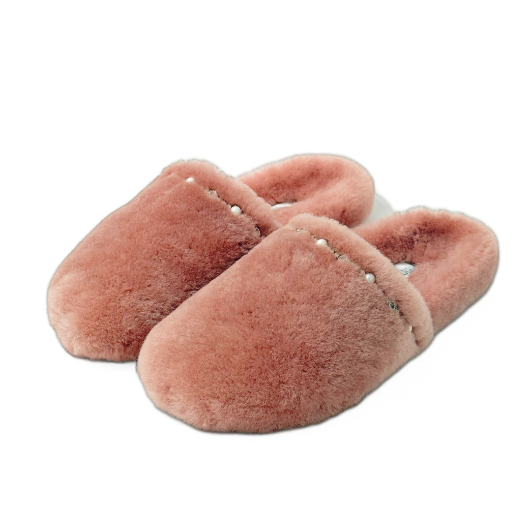 JIMMY CHOO/吉米周 女士冬季羊羔毛拖鞋 101020421