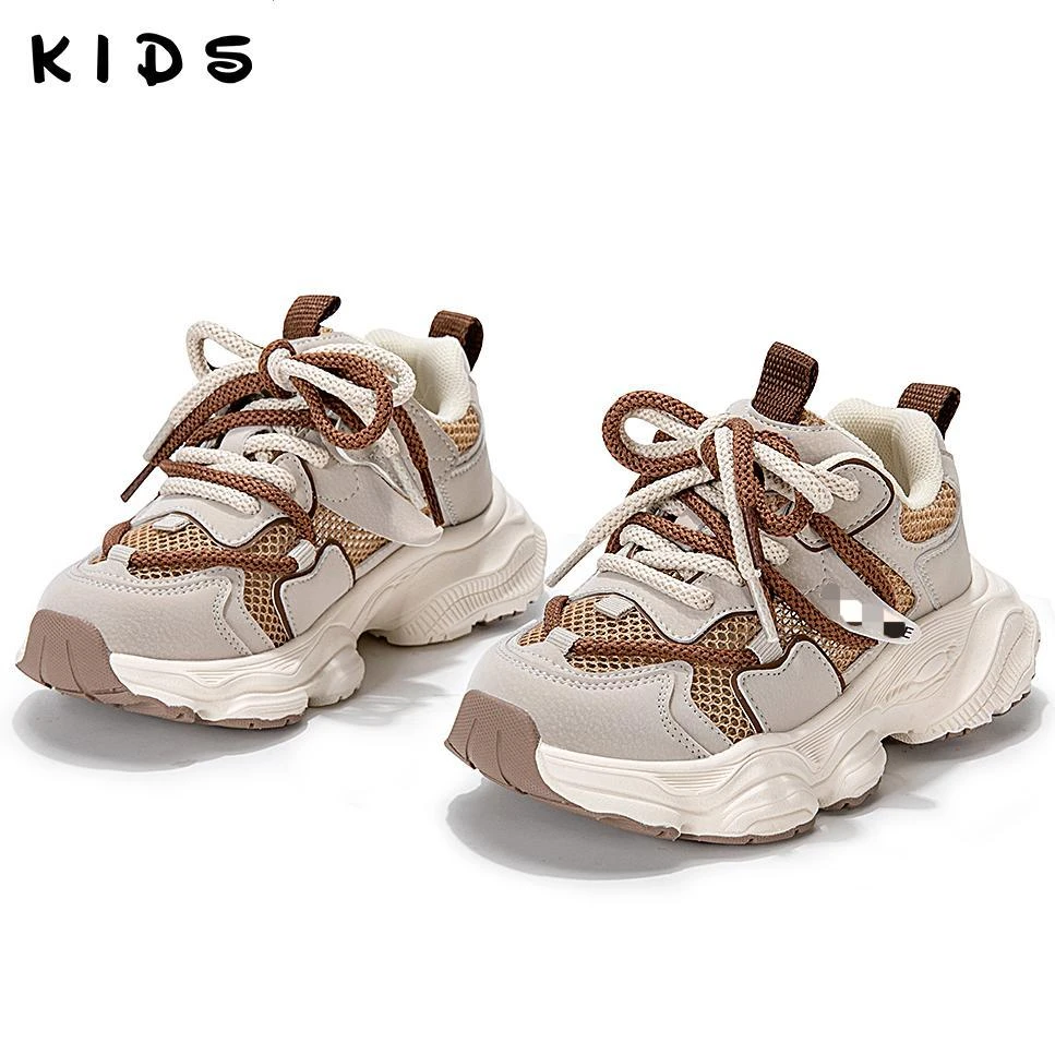 女童运动鞋夏季新款透气网面儿童夏款单网鞋老爹鞋131112