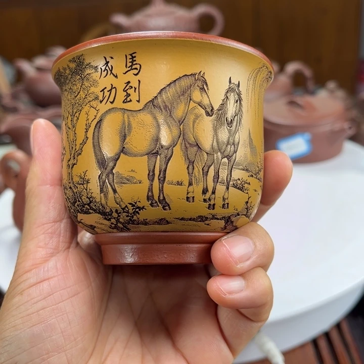 茶壶紫砂紫砂花茶