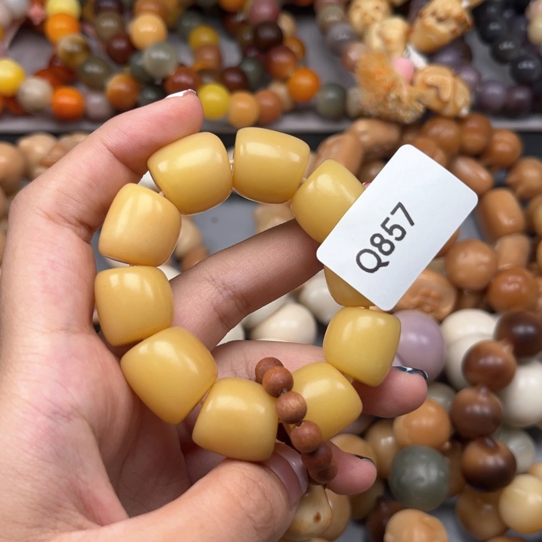 手串菩提根/象牙果Q857 年糕16mm一串通货