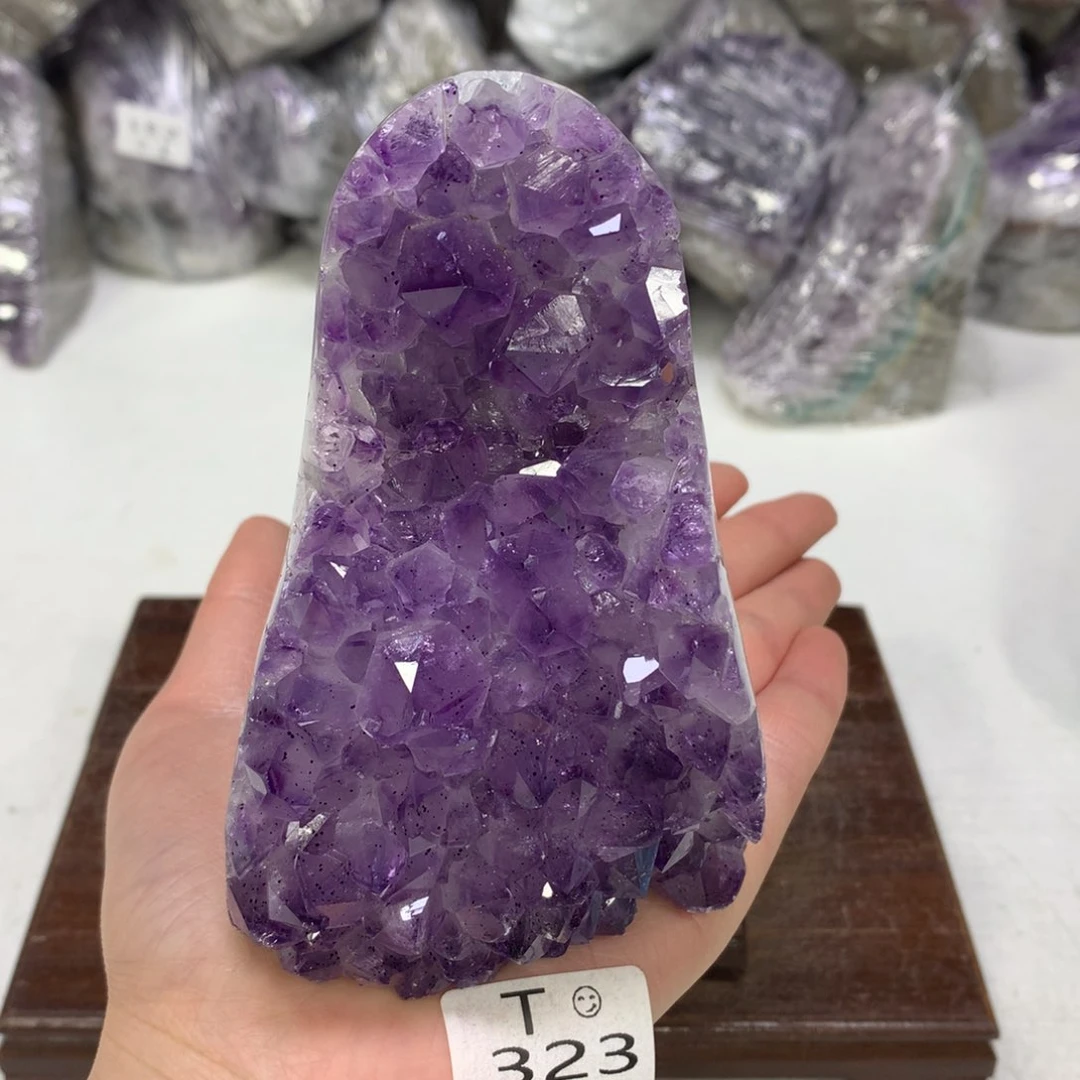 紫晶摆件未镶嵌水晶