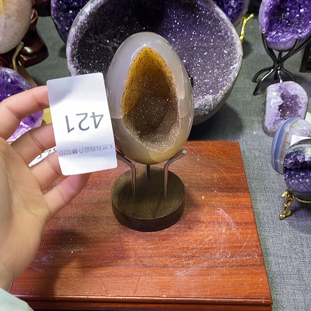 未镶嵌紫晶珠宝半成品