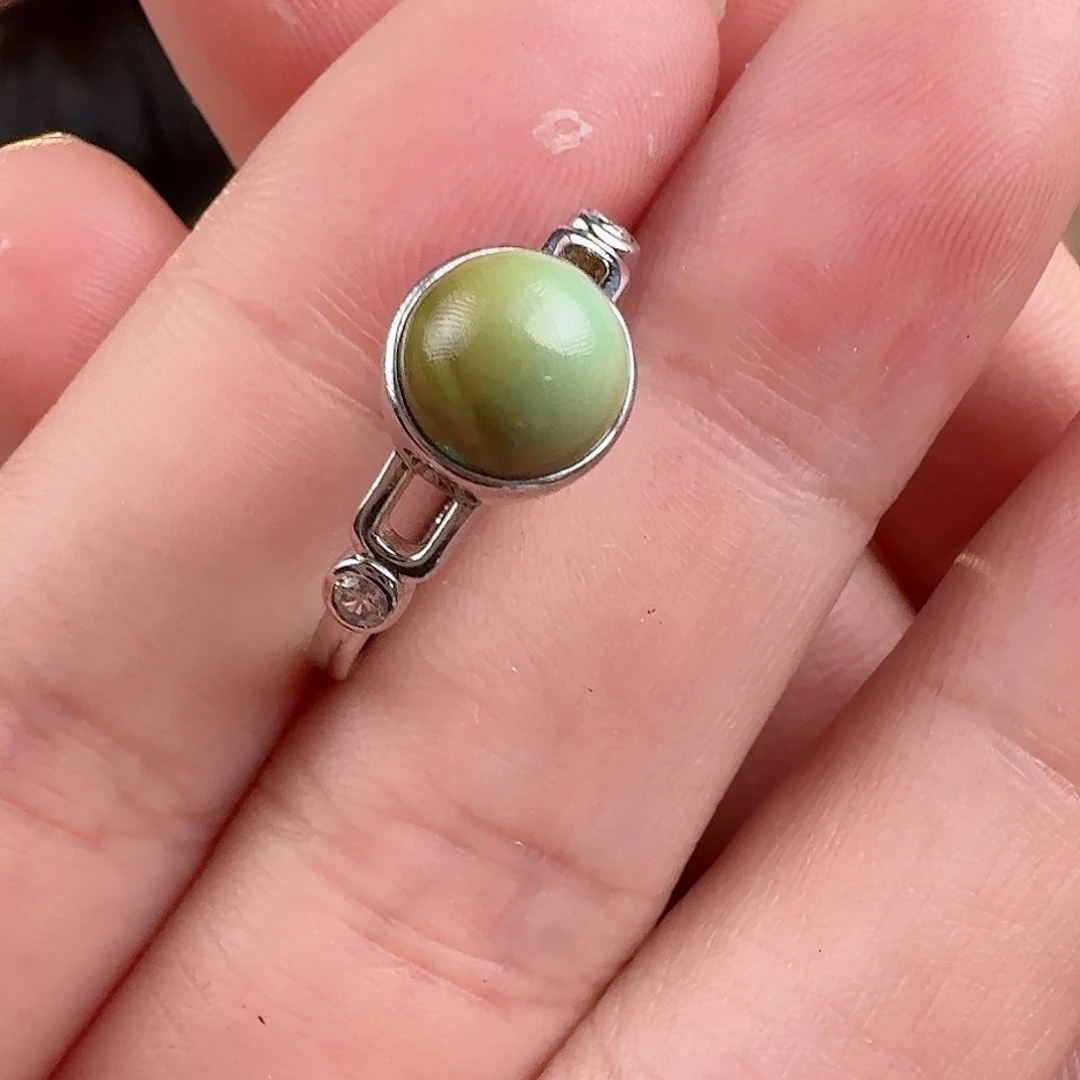 绿松石珠宝奇石银S925镶嵌