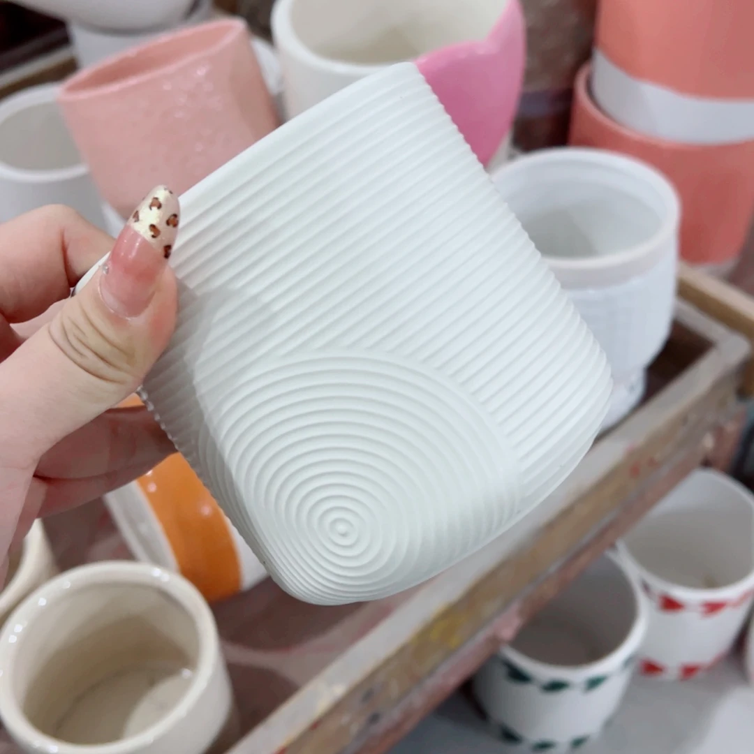 有孔，陶瓷花盆满10米包邮发货