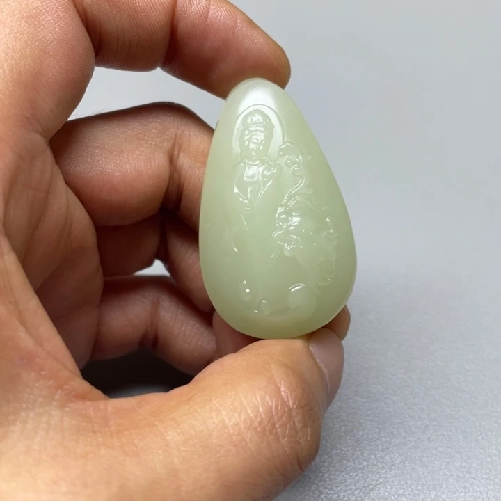 吊坠(不含链)未镶嵌和田玉清***气