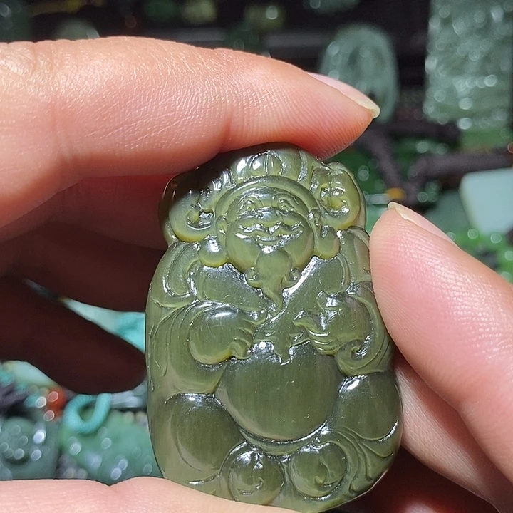 和田玉未镶嵌吊坠(不含链)