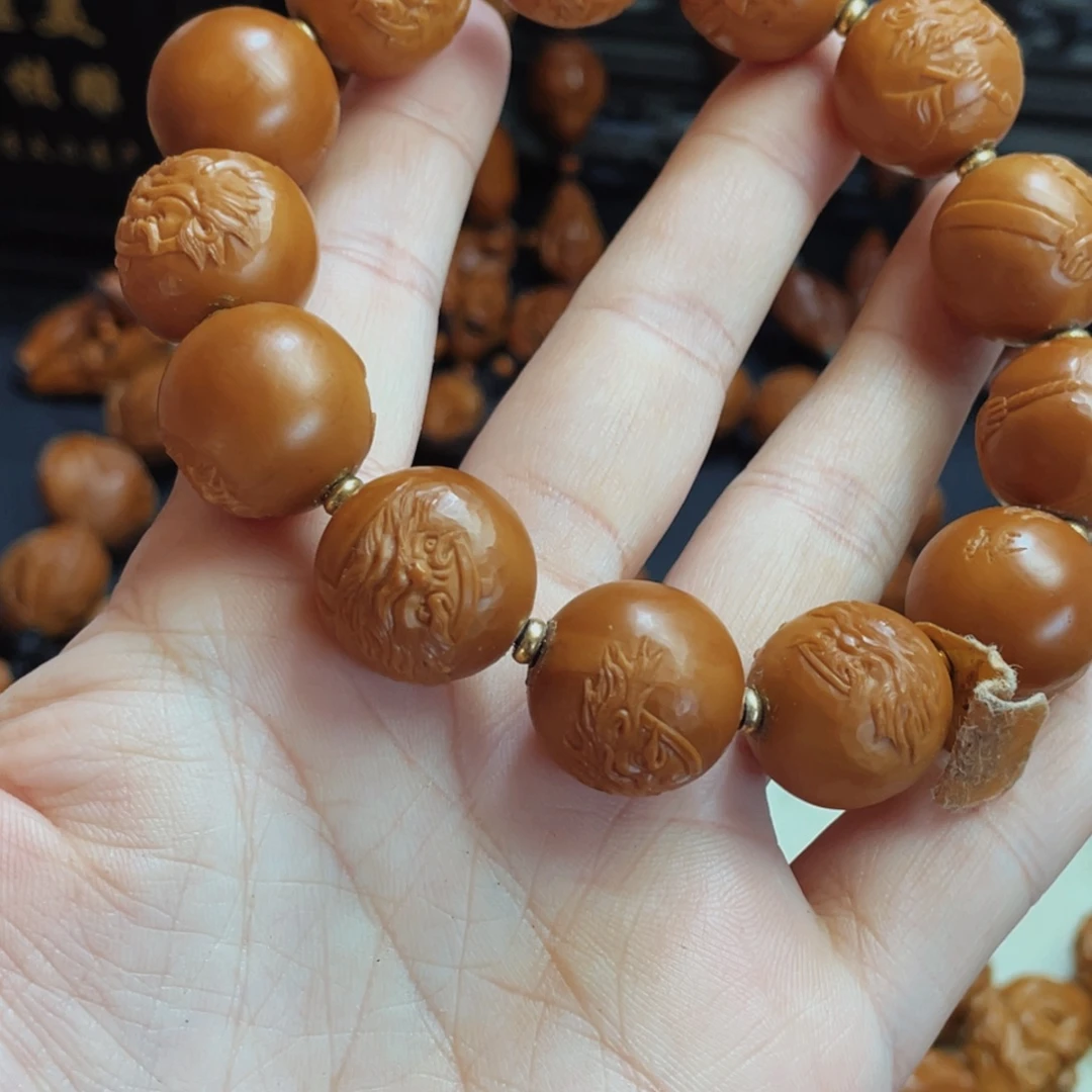 往***风手串/手链橄榄核钟馗