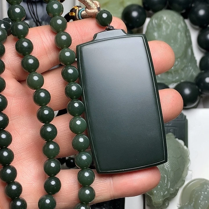 和田玉（青玉）未镶嵌颈饰