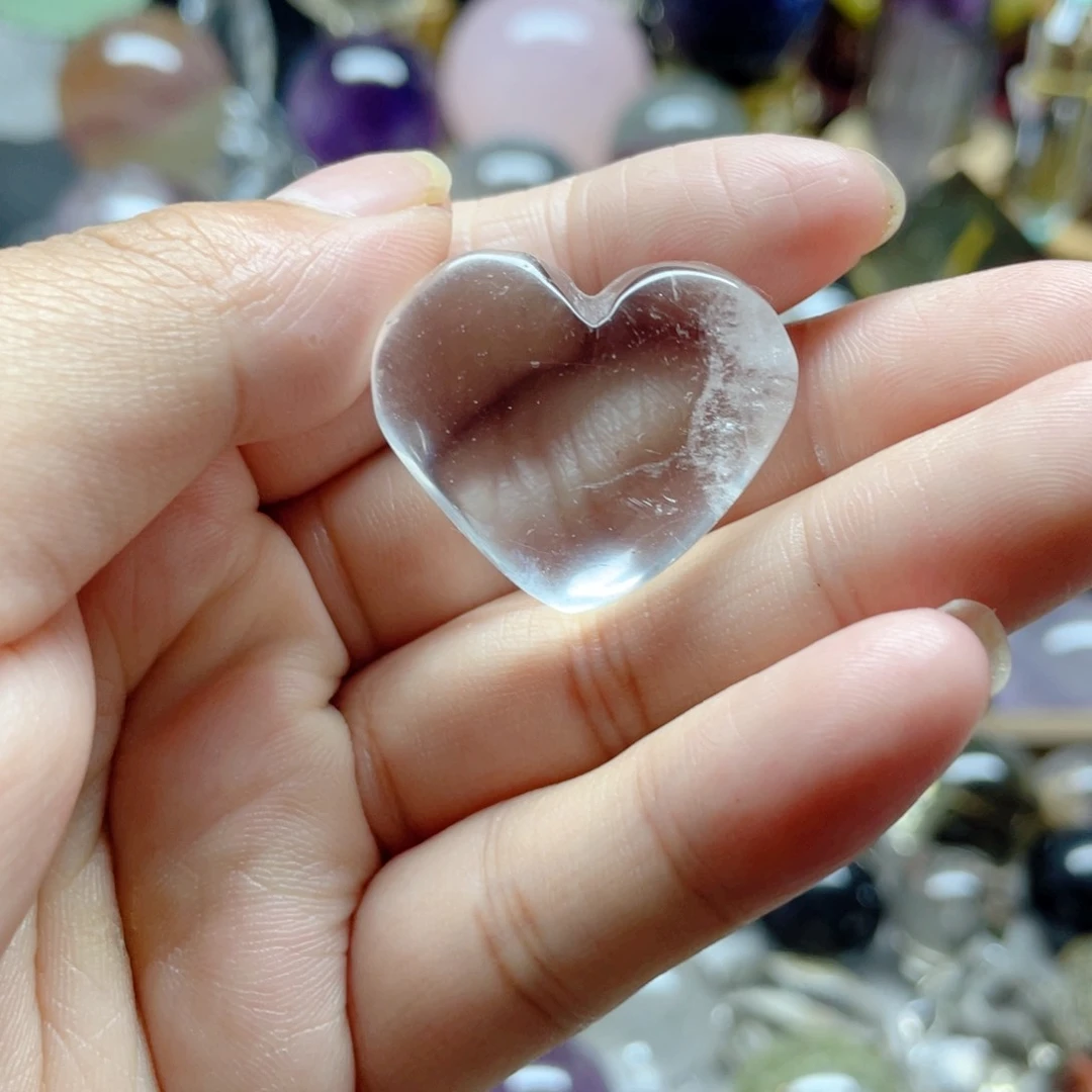 白水晶爱心未镶嵌水晶