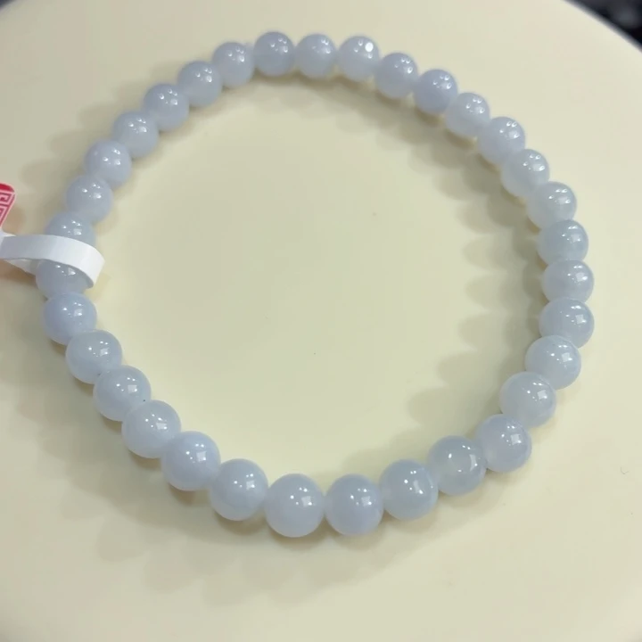 未镶嵌手链翡翠（福利款）冰胶浅蓝卡5.5
